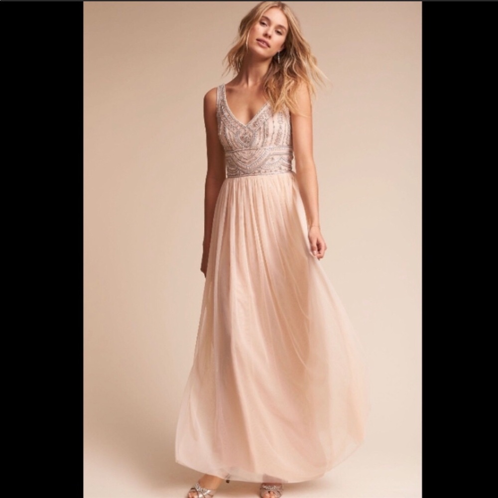 NWT BHLDN OYSTER STERLING DRESS